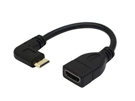 Ángulo Izquierdo Mini HDMI a HDMI Adaptador YAODHAOD 15CM Mini HDMI Cheap