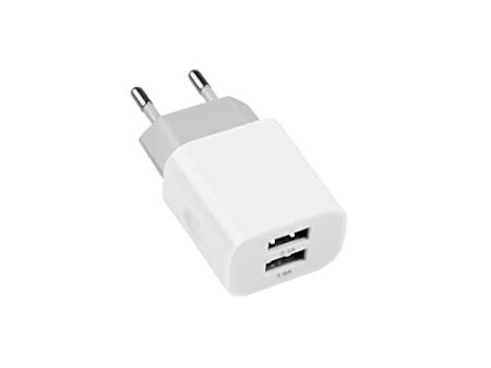 Mutto Cargador de Pared Universal de 5V2A 10W con 2 Puertos USB compatible con todo tipo de gadgets y smartphones Blanco Reacondicionado Online Sale