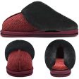 Oncai Pantuflas Mujer Casa Invierno Caliente Peluche Zapatillas para Espuma De Memoria Cómodas Antideslizantes Zapatillas Talla de 40 EU ES Vino Rojo Online now