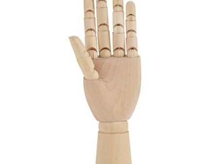 Akozon Modelo de Mano de Madera con Dedos Flexibles Modelo de Maniqui de Mano Derecha Articulado de Madera Regalo Arte Alternativos (Mano Izquierda de 10 Pulgadas) Reacondicionado Online Sale