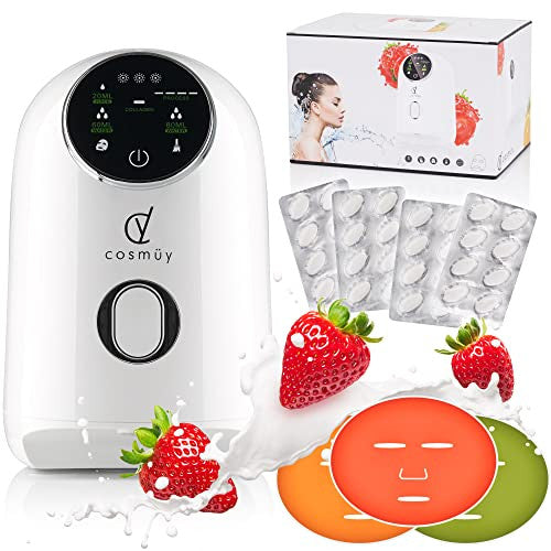 Máquina para hacer Mascarillas Faciales Caseras - Tratamiento para Limpieza de Poros y Cuidado de la Piel del Rostro - Incluye 32 Tabletas de Colágeno y 3 Moldes Embalaje Deteriorado Online Hot Sale