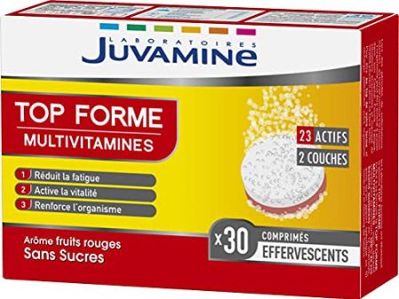 Juvamina - Multivitaminas superiores - Ayuda a reducir la fatiga - Admite inmunidad - 30 tabletas efervescentes - Fabricación francesa Embalaje Deteriorado For Cheap